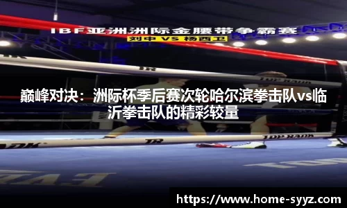 巅峰对决：洲际杯季后赛次轮哈尔滨拳击队vs临沂拳击队的精彩较量